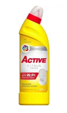 Active засіб д/чищення унітазу з хлором 0,75л Citrus Fresh